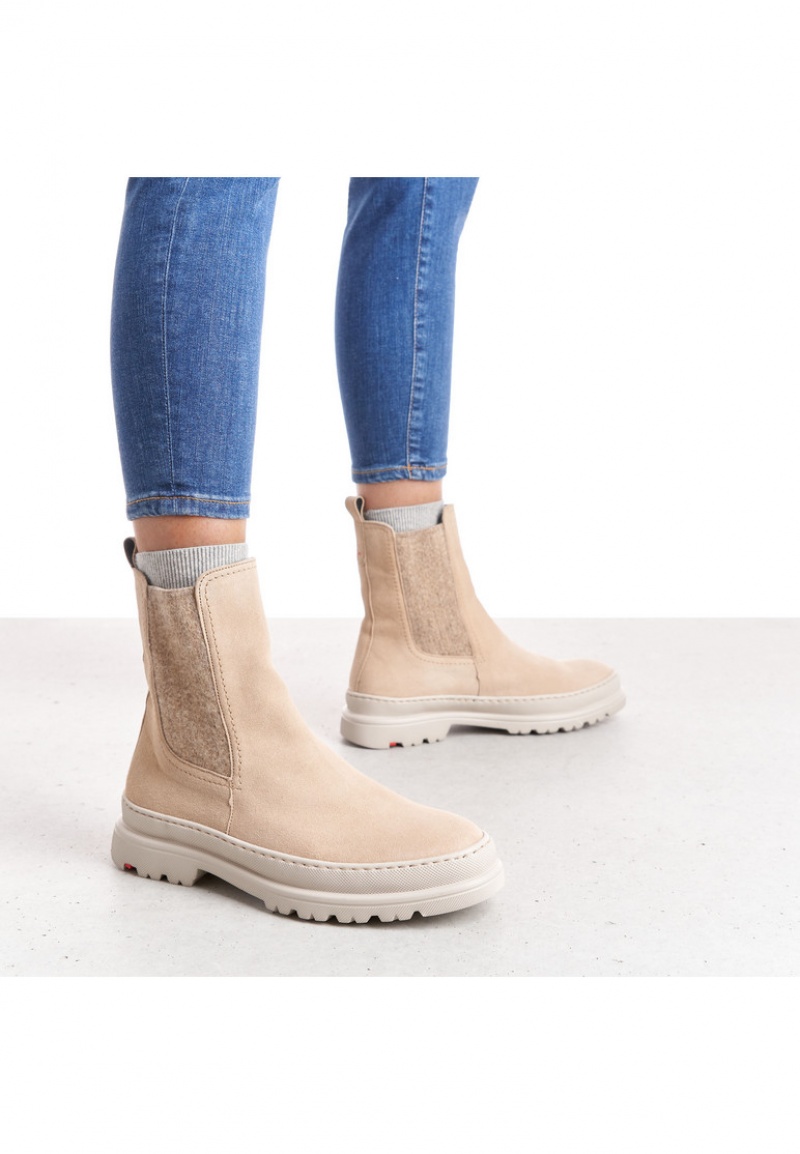 LLOYD ANKLE BOOTS Støvletter Dame Beige | QST140857