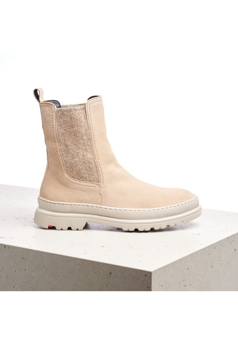 LLOYD ANKLE BOOTS Støvletter Dame Beige | QST140857