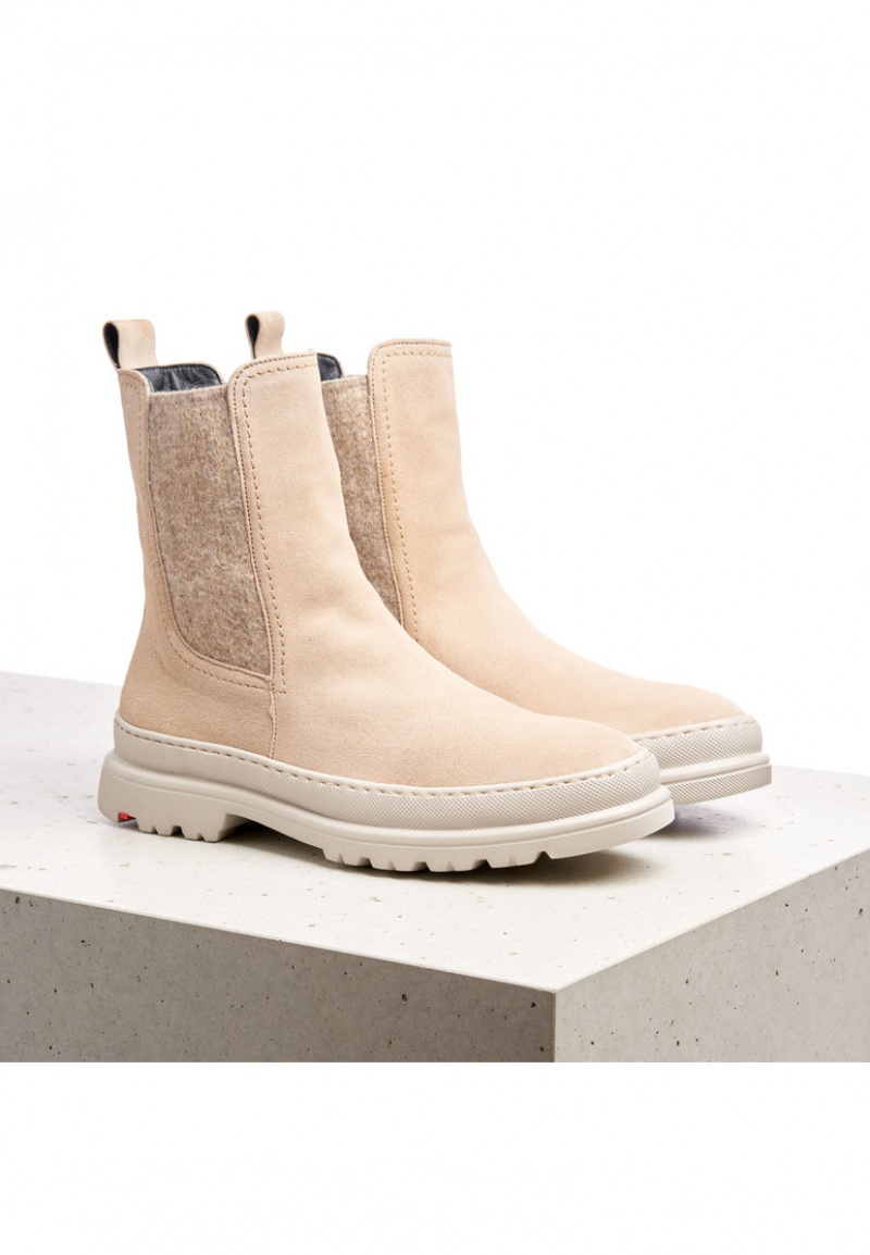 LLOYD ANKLE BOOTS Støvletter Dame Beige | QST140857