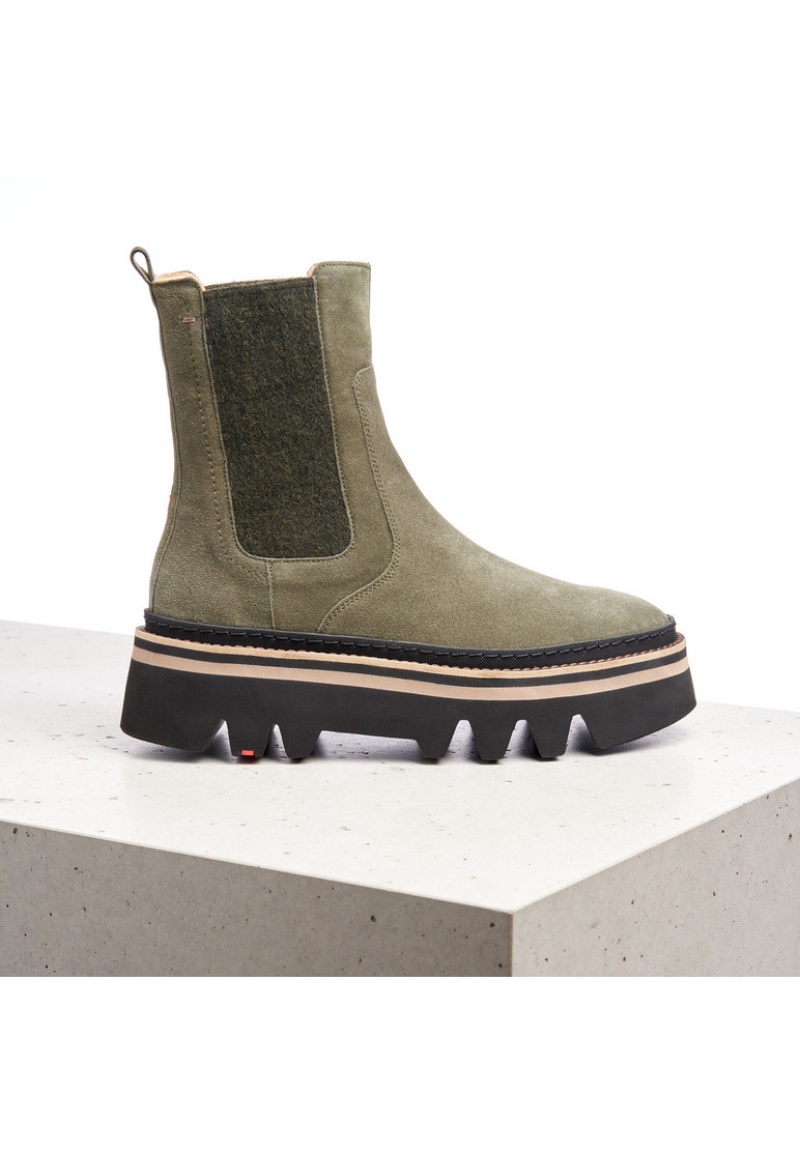 LLOYD ANKLE BOOTS Støvletter Dame Grøn | IPF392051