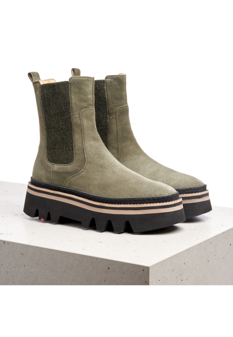 LLOYD ANKLE BOOTS Støvletter Dame Grøn | IPF392051