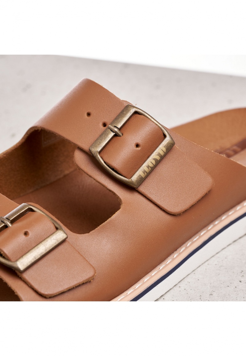 LLOYD EMERSON Sandaler Herre Brune | QVN945176