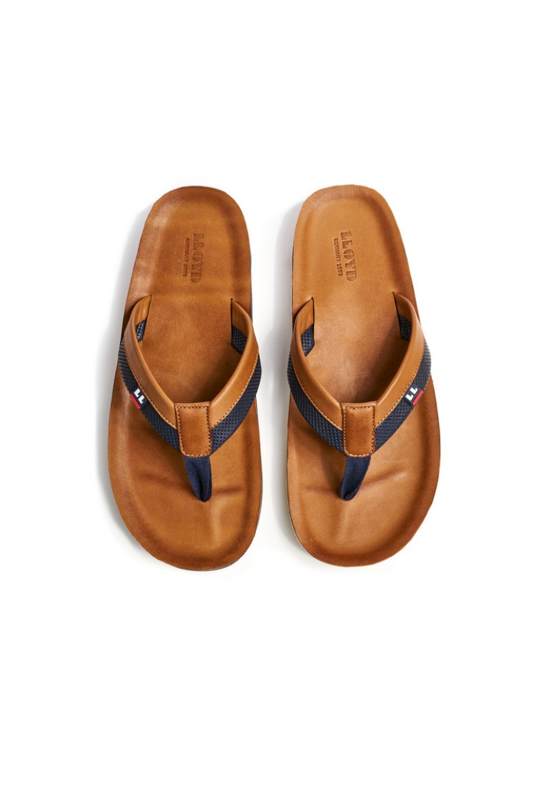 LLOYD FLIP FLOP Sandaler Herre Brune | YXG935184