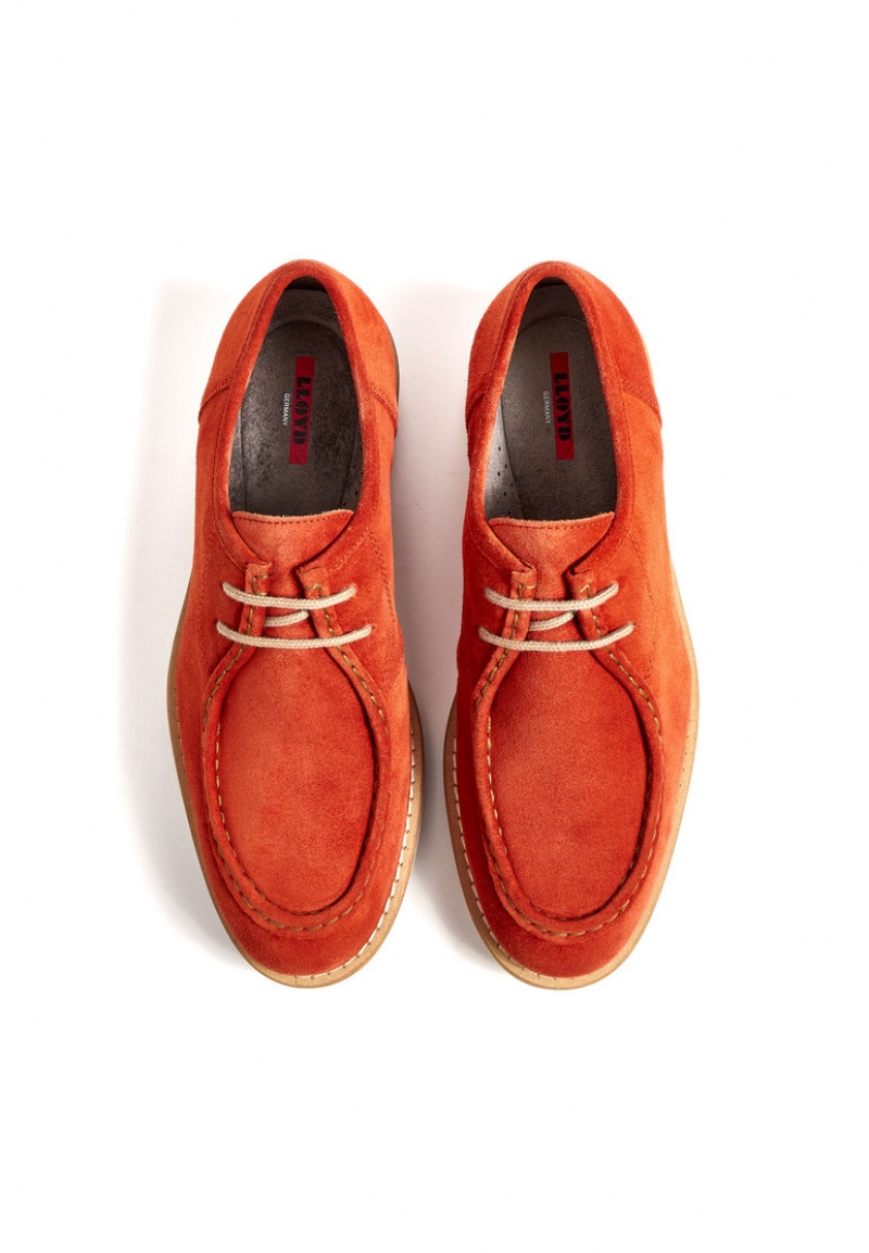 LLOYD LEVI Smart shoes Herre Orange | TBG815307