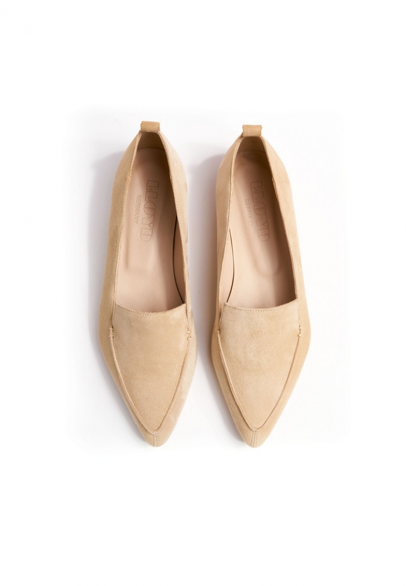 LLOYD SLIPPER Ballerina Sko Dame Beige | IAT524813