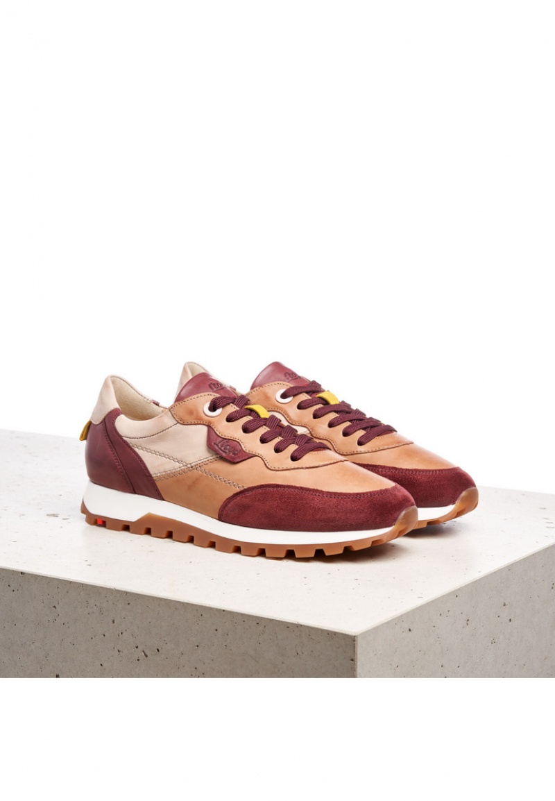 LLOYD SNEAKERS Sportssko Dame Brune Rød | MQU817692