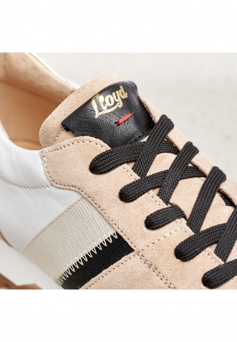 LLOYD SNEAKERS Sportssko Dame Hvide Brune | NWY890465